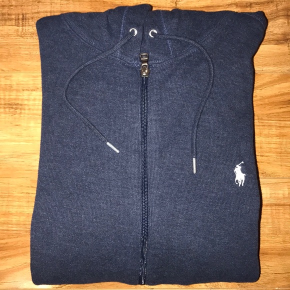 Polo Ralph Lauren Other - Polo Ralph Lauren Navy Blue Full Zip Hoodie